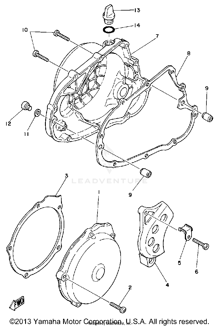 Crankcase Cover Schematic