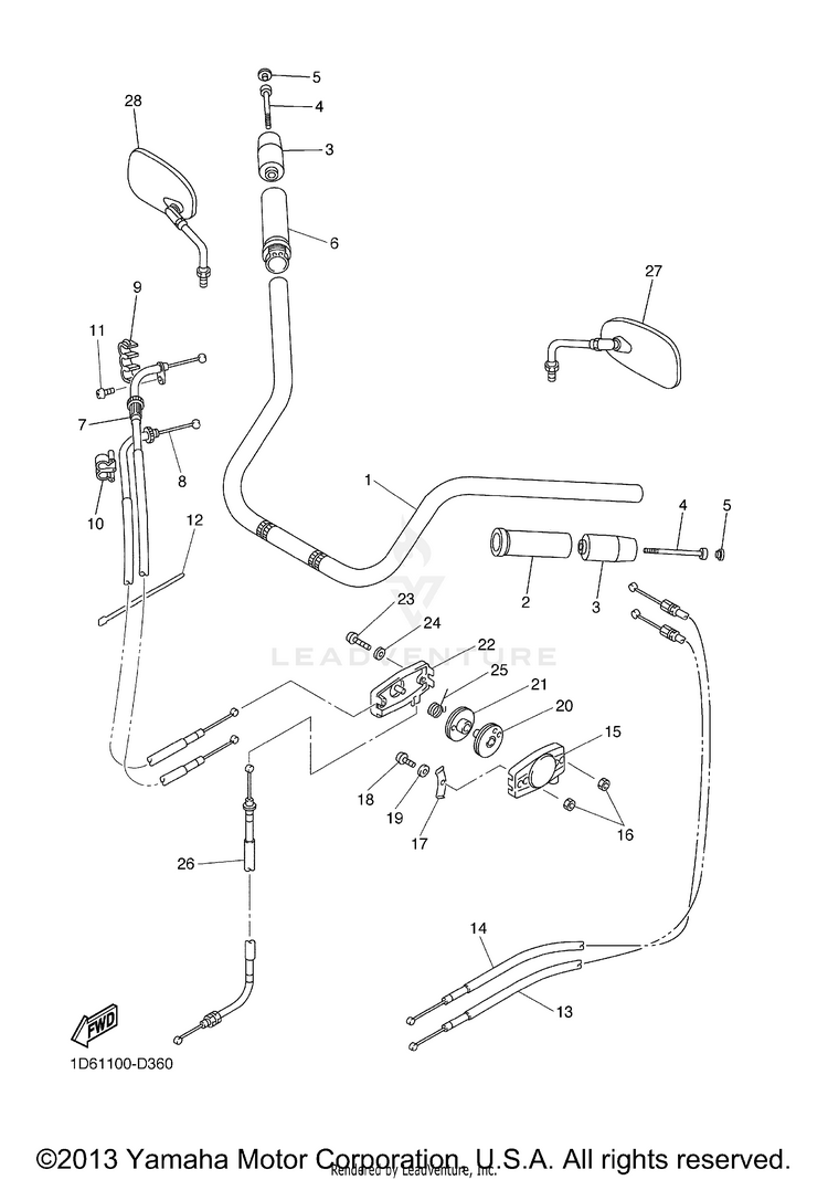 Steering Handle Cable Schematic