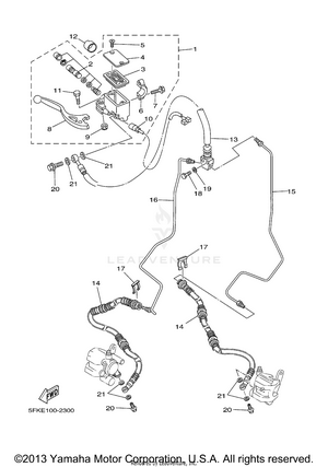 Front Master Cylinder Schematic
