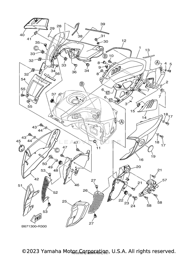 Fuel Tank 2 FZ10 - FZ10HCB - 2017 Schematic