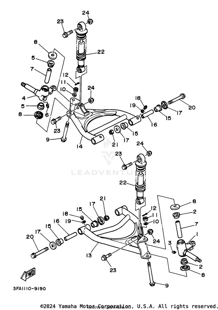 Front Suspension - Wheel Schematic