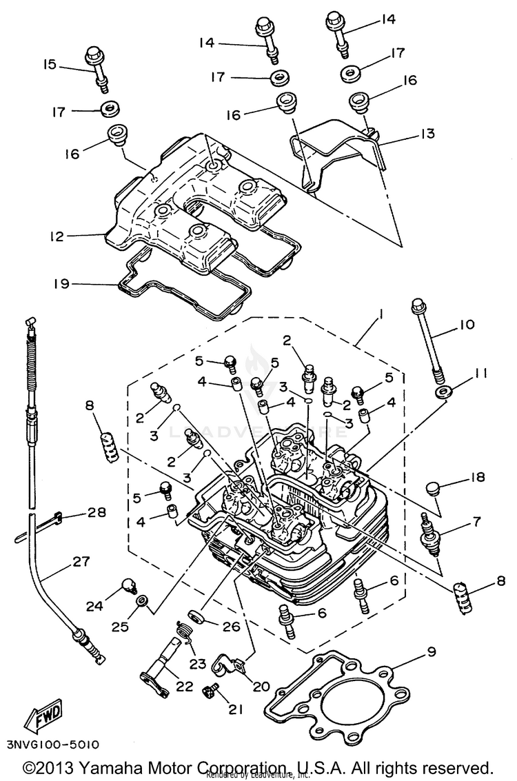 Cylinder Head Schematic