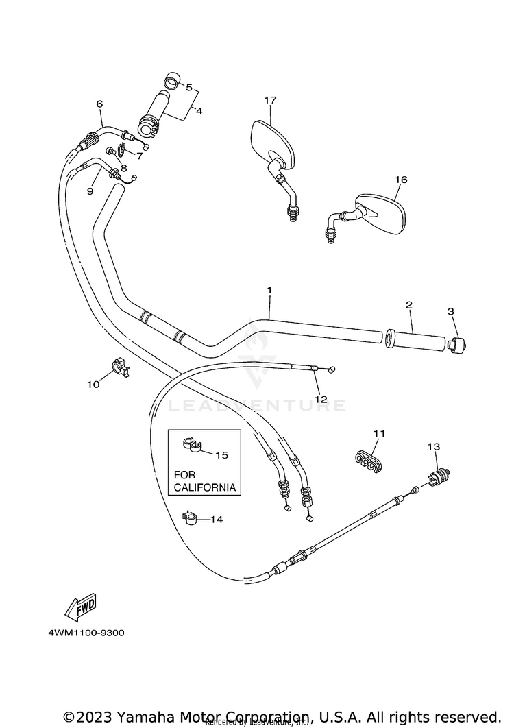 Steering Handle Cable Schematic