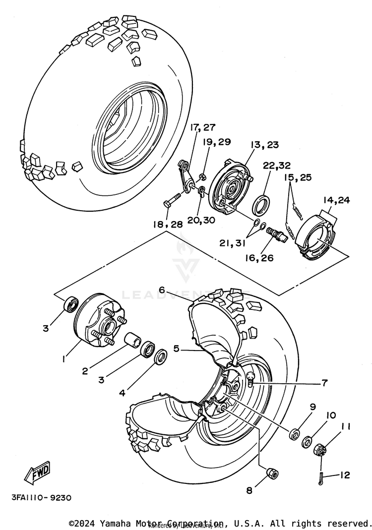 Front Wheel Schematic