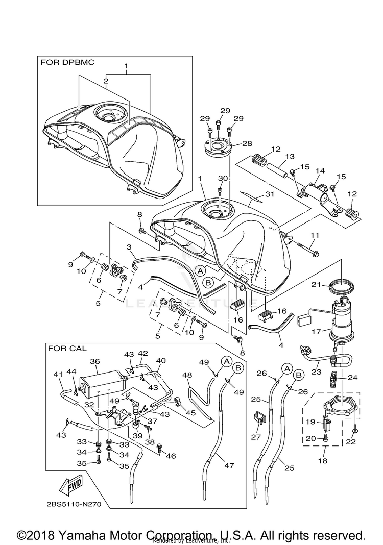 Fuel SUPER TENERE - XTZ12ECGY - 2014 Schematic