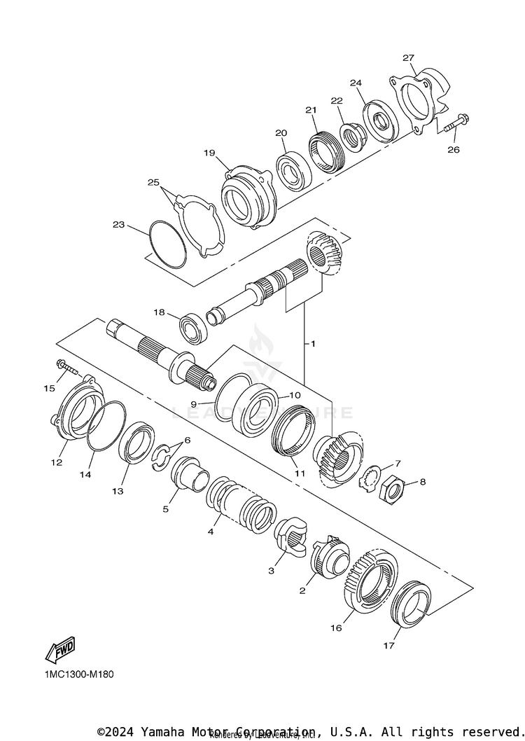 Middle Drive Gear Schematic