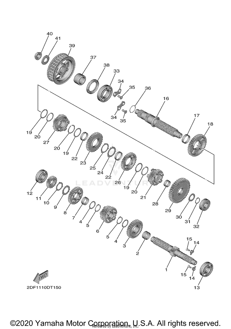 Transmission STAR VENTURE - XV19FLGY - 2020 Schematic