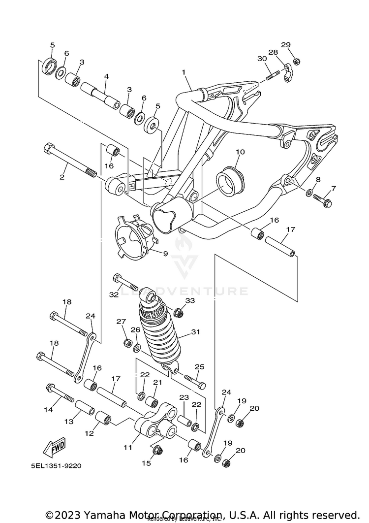 Rear Arm Suspension Schematic