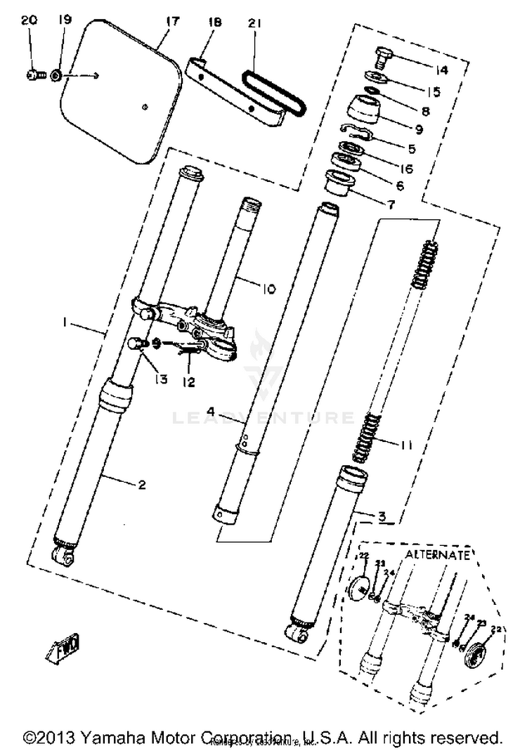 Front Fork Schematic