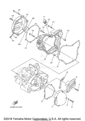 Crankcase Cover 1 Schematic