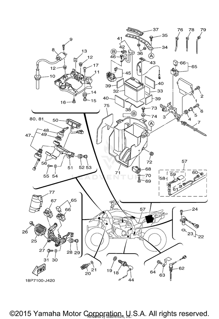 Electrical 1 YFZ450R SPECIAL EDITION - YFZ450RSEA - 2011 Schematic