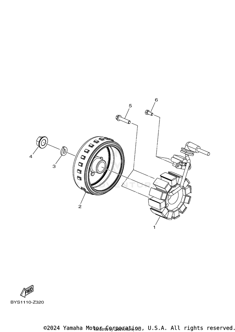 Generator RAPTOR 110 - YFM01RYXSG - 2025 Schematic