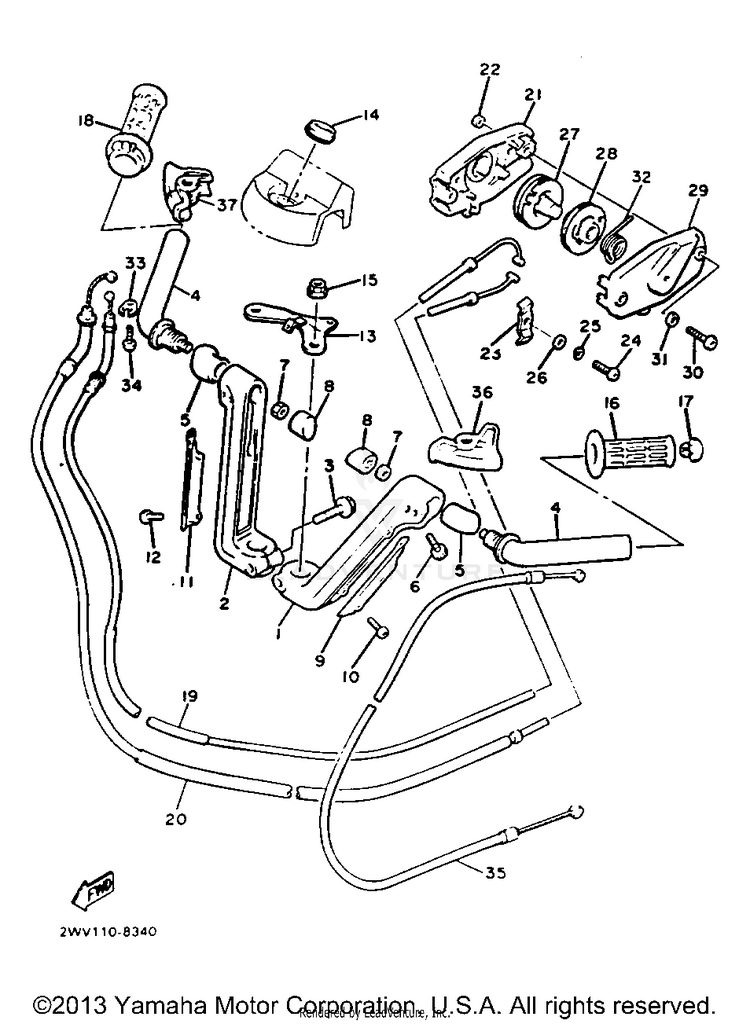 Handlebar Cable Schematic