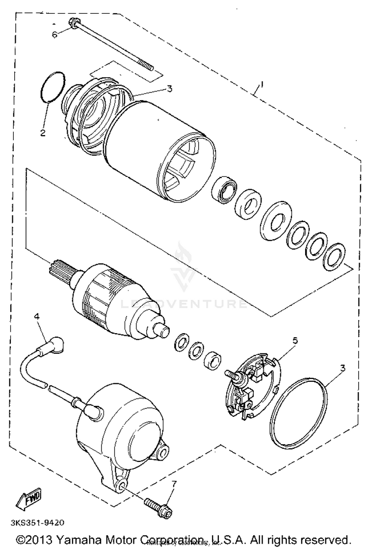 Starting Motor Schematic