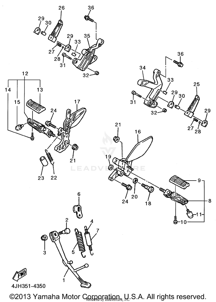Stand Footrest Schematic