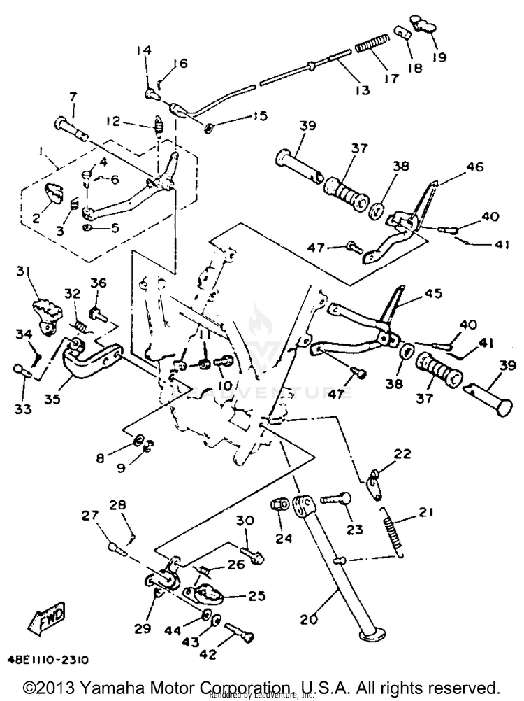 Stand Footrest Schematic