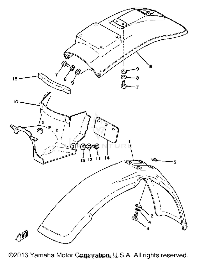 Front Fender-Rear Fender Schematic