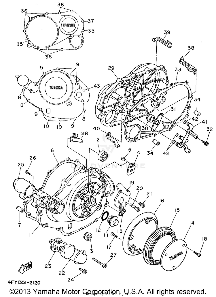 Crankcase Cover 1 Schematic