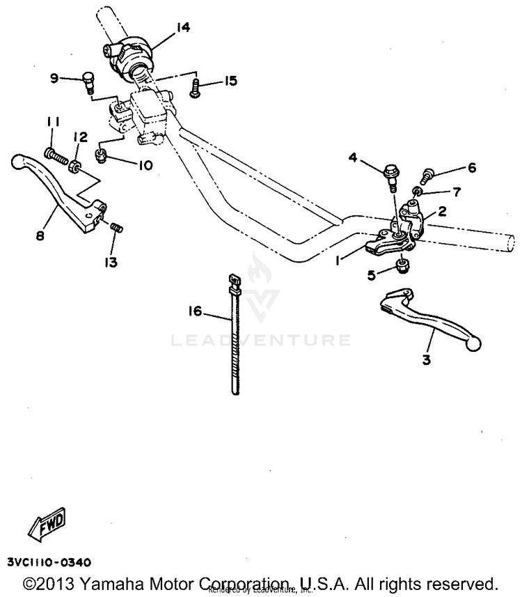 Handle Switch - Lever Schematic