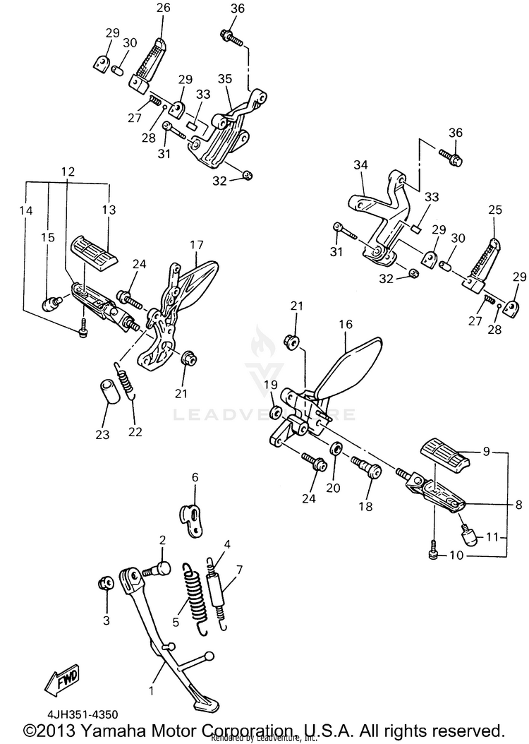 Stand Footrest Schematic
