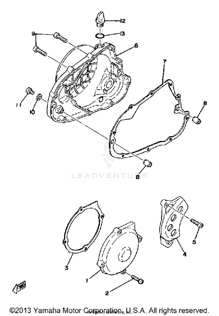 Crankcase Cover Schematic