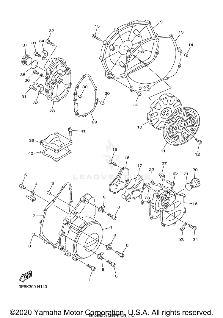 Crankcase Cover 1 Schematic