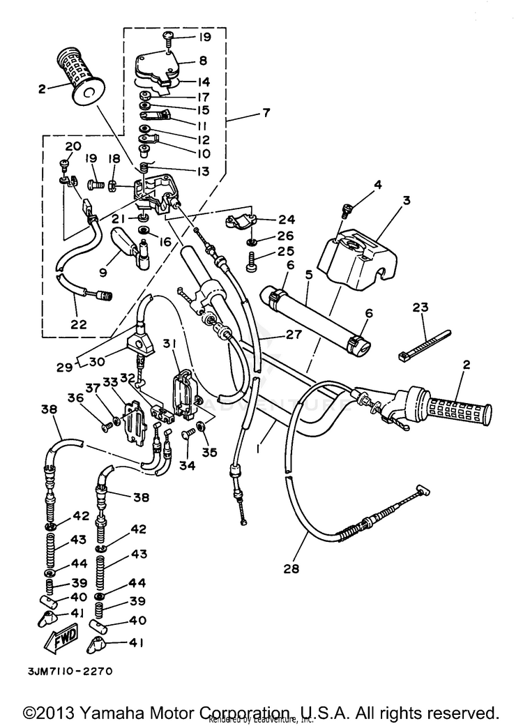 Steering Handle Cable Schematic