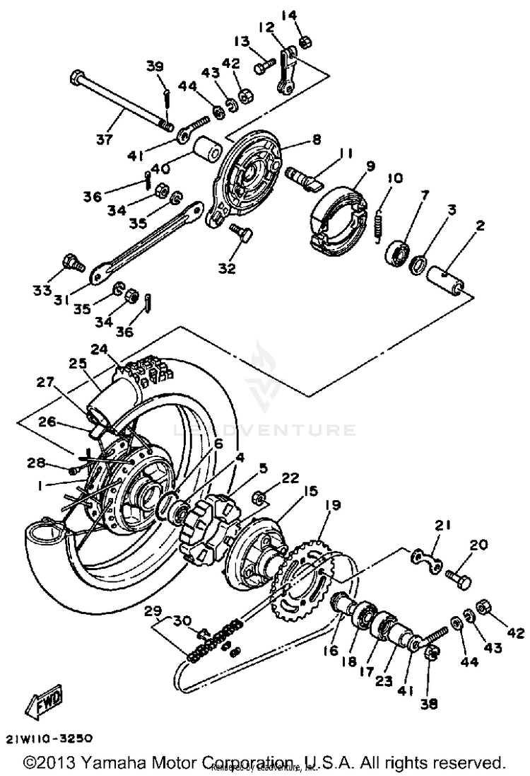 Rear Wheel Schematic