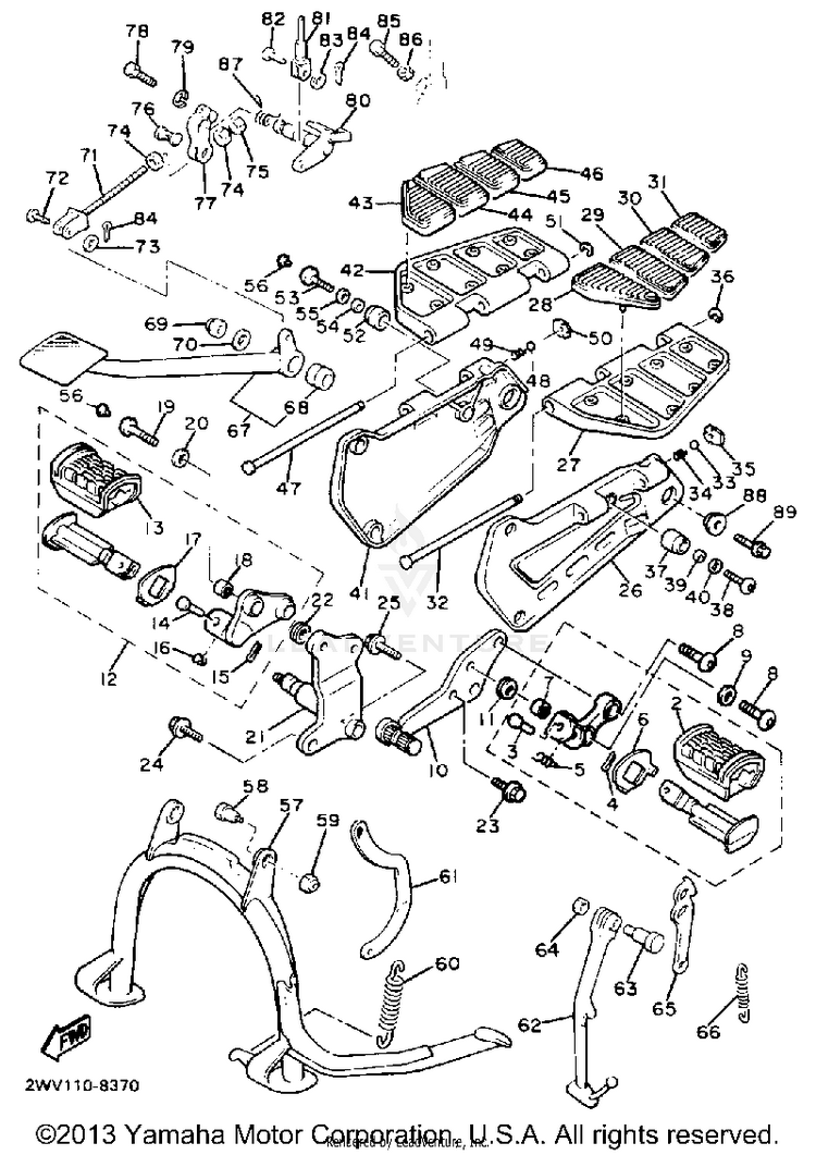 Stand Footrest Schematic