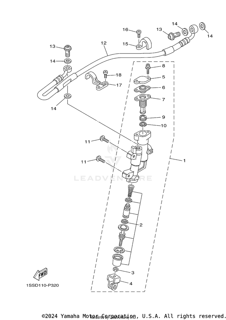 Rear Master Cylinder Schematic