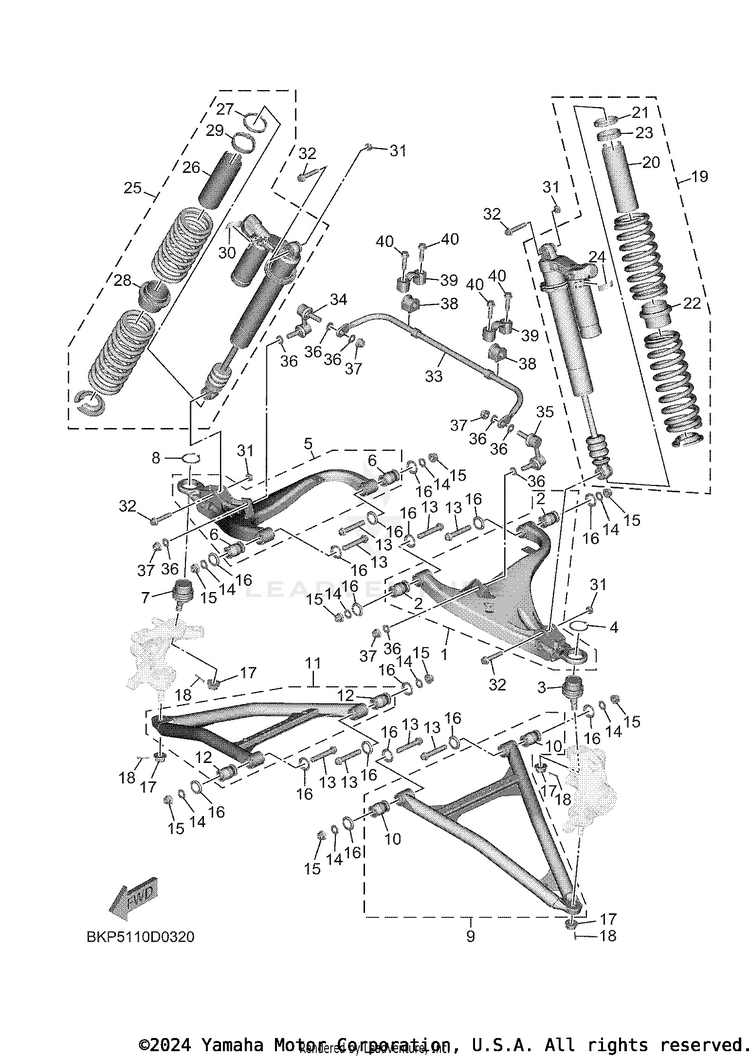 Front Suspension & Wheel Schematic