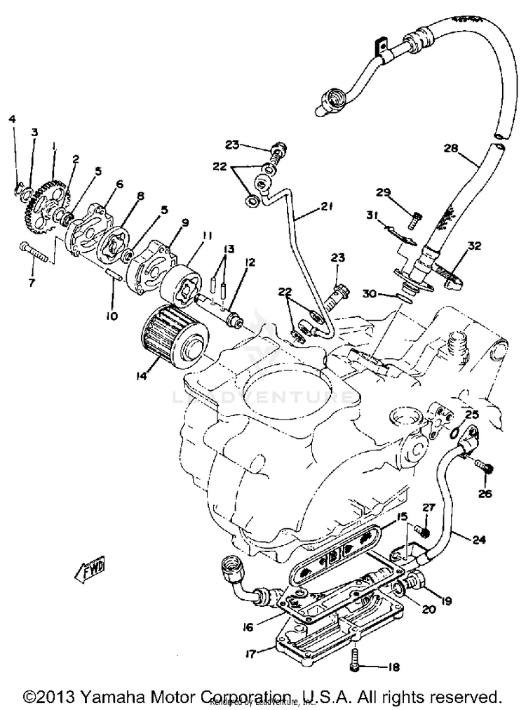 Oil Pump Oil Filter Schematic