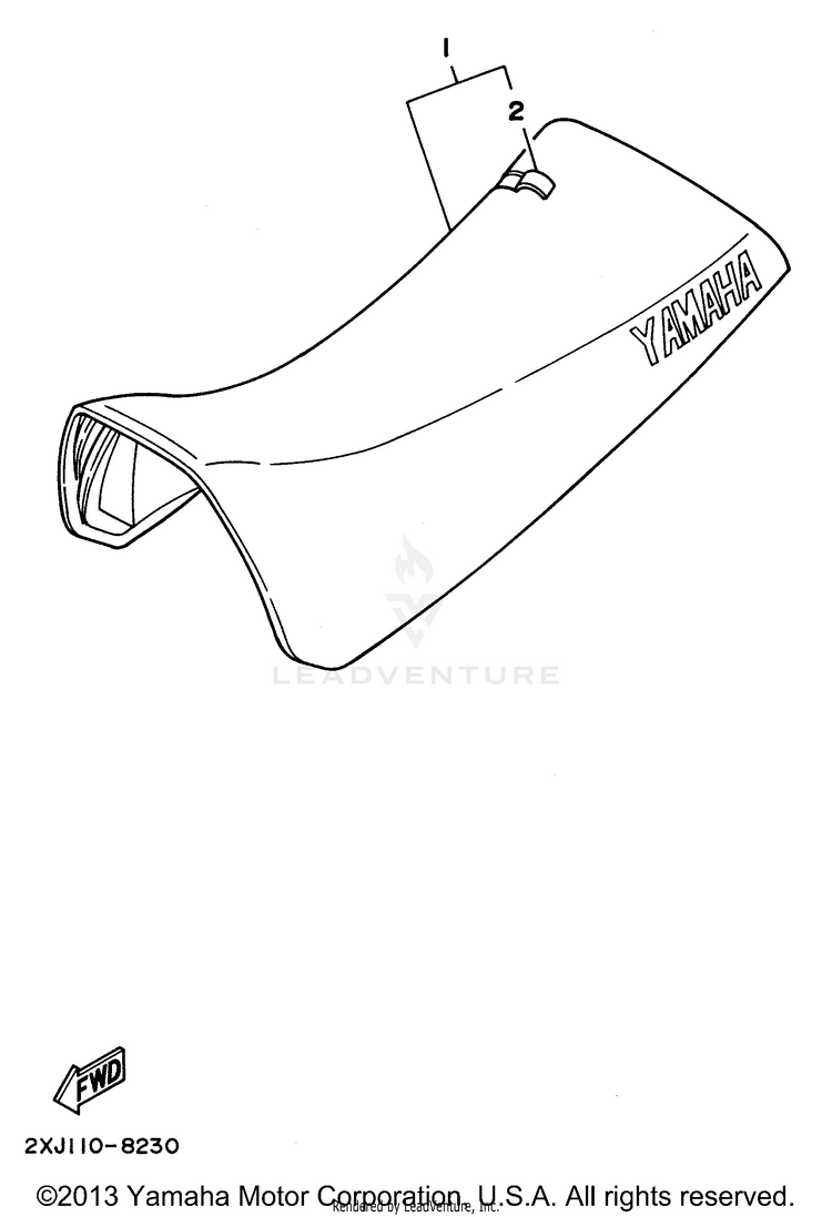Seat BLASTER - YFS200H - 1996 Schematic