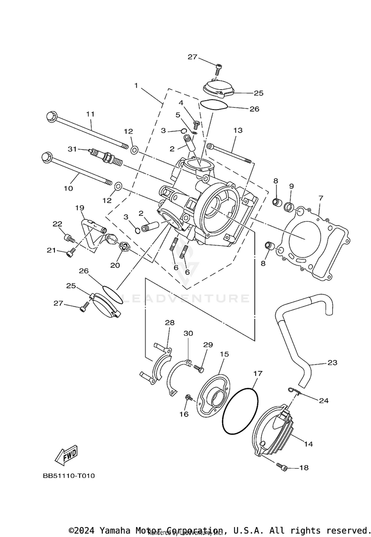 Cylinder Head Schematic