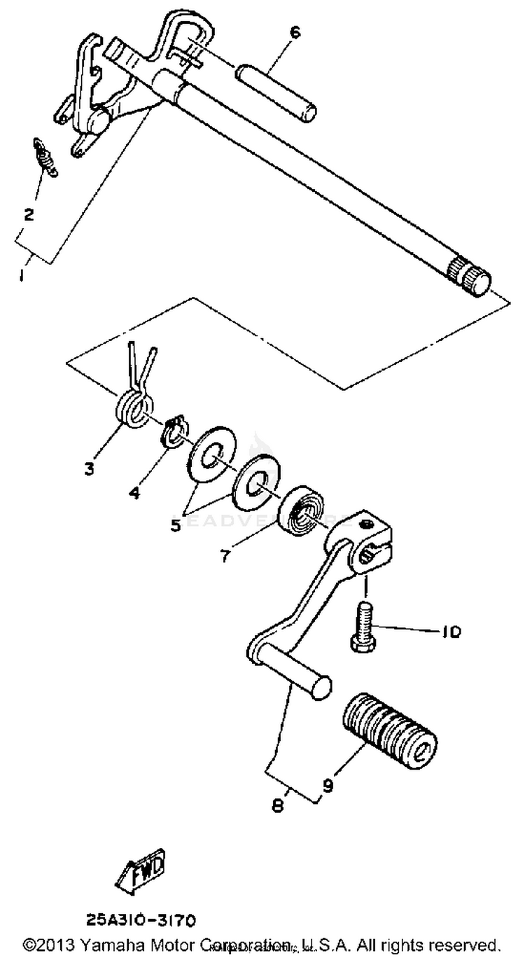 Shift Shaft Schematic