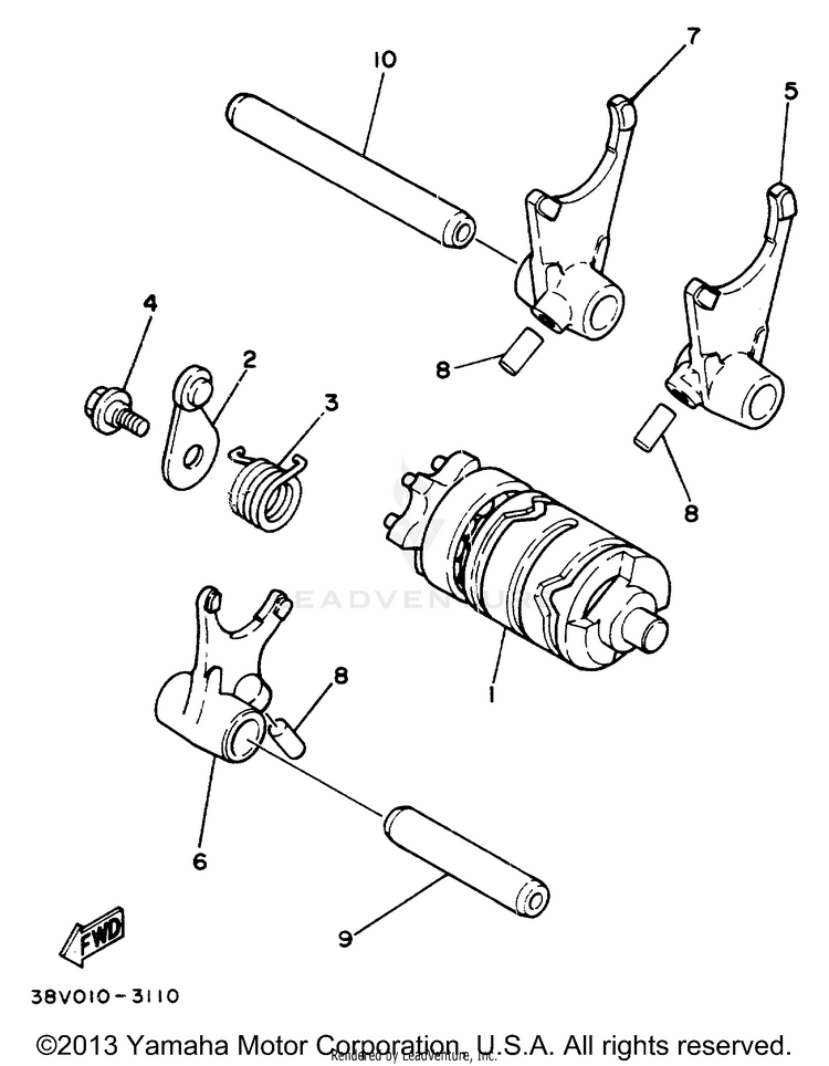 Shift Cam - Fork Schematic