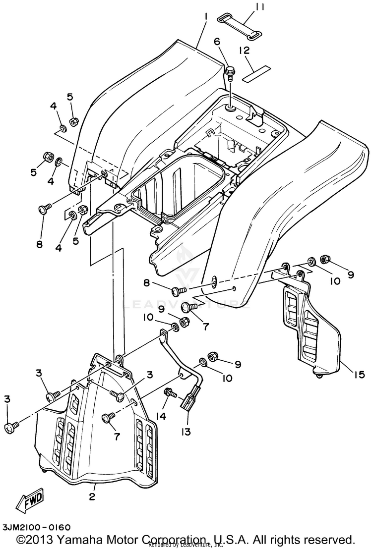 Rear Fender Schematic