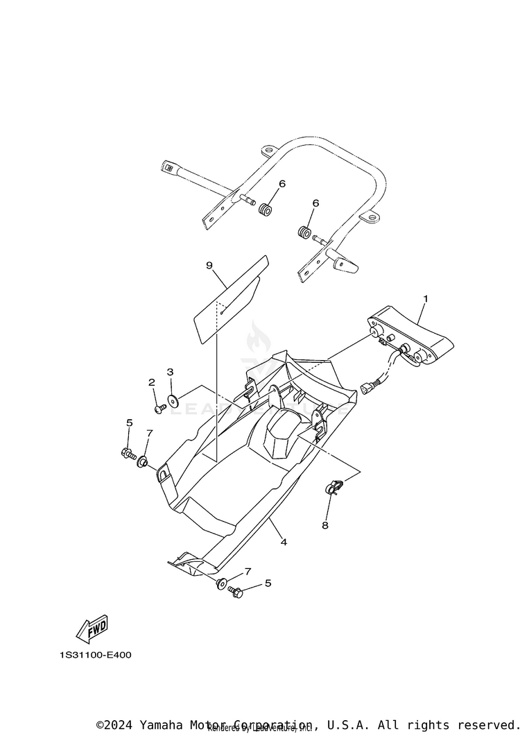 Taillight RAPTOR 700 SPECIAL EDITION - YFM70RSEY - 2009 Schematic