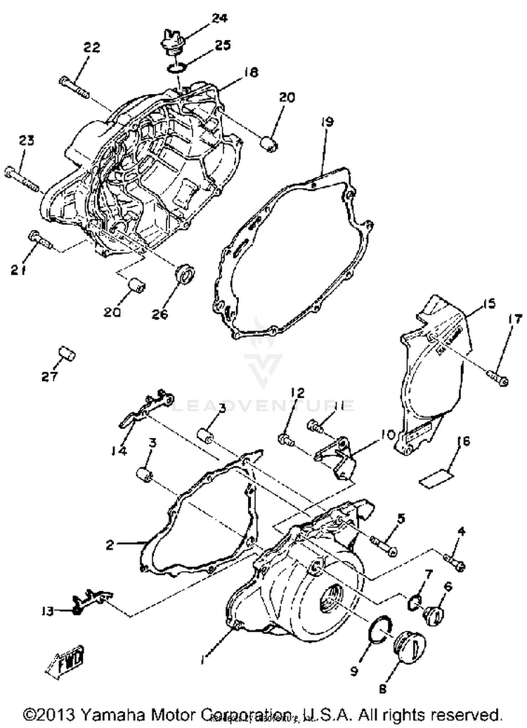 Crankcase Cover Schematic