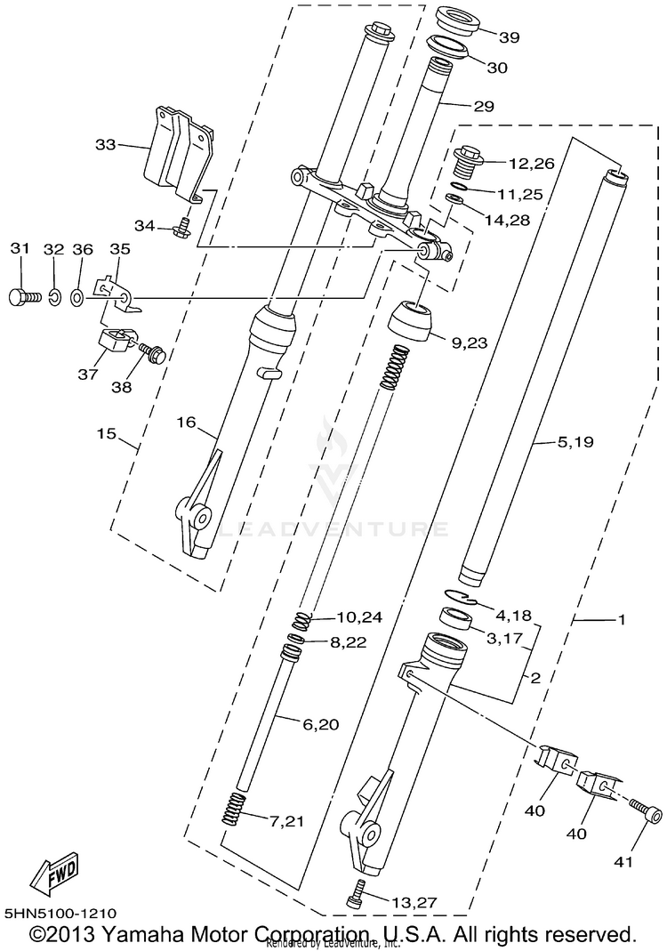 Front Fork Schematic