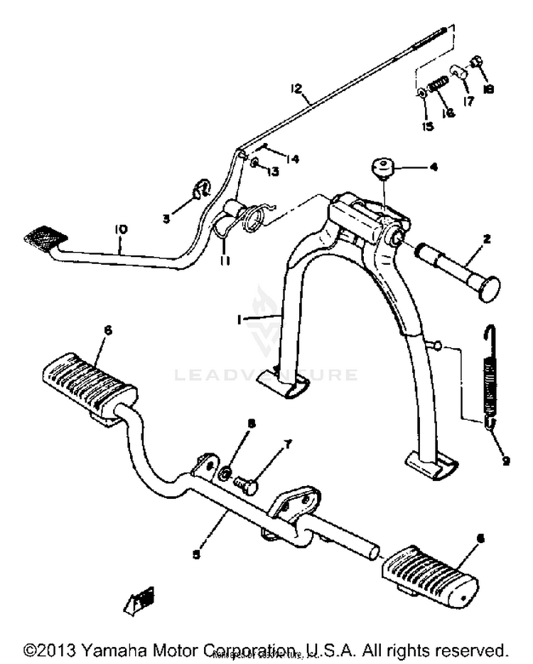 Stand-Footrest Schematic