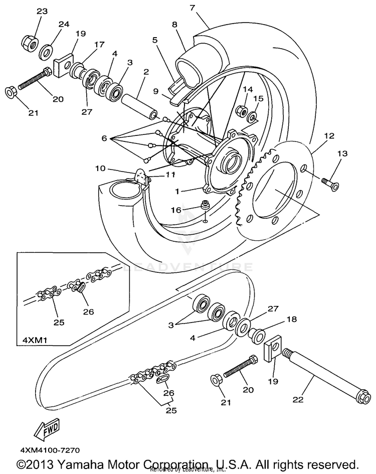 Rear Wheel Schematic