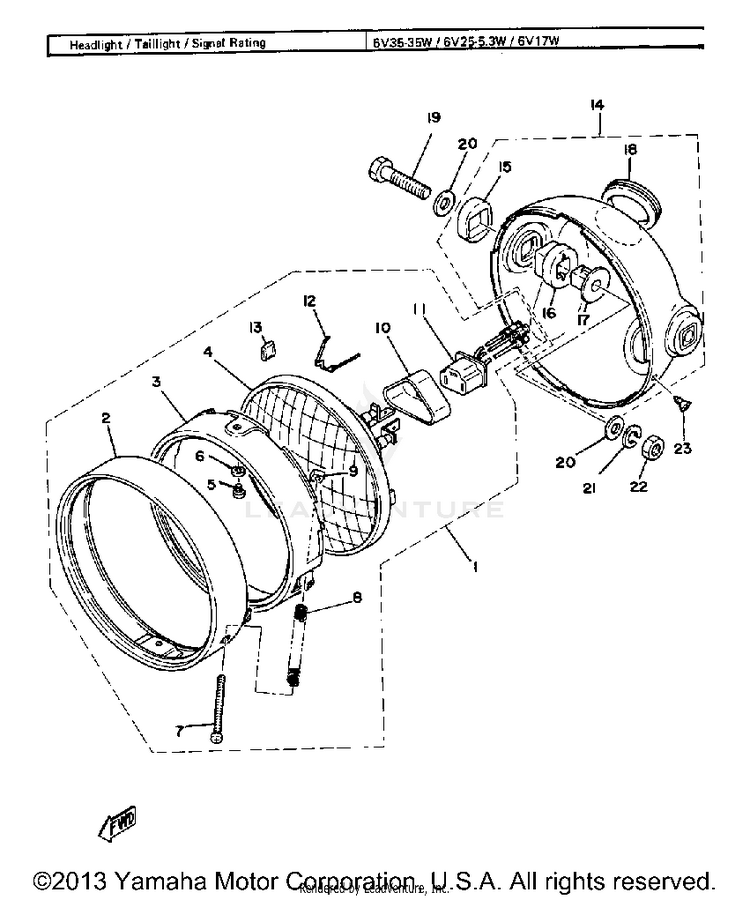 Headlight Schematic