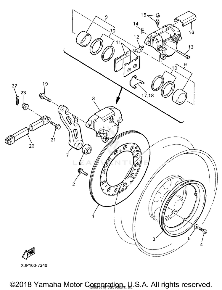 Rear Brake Schematic