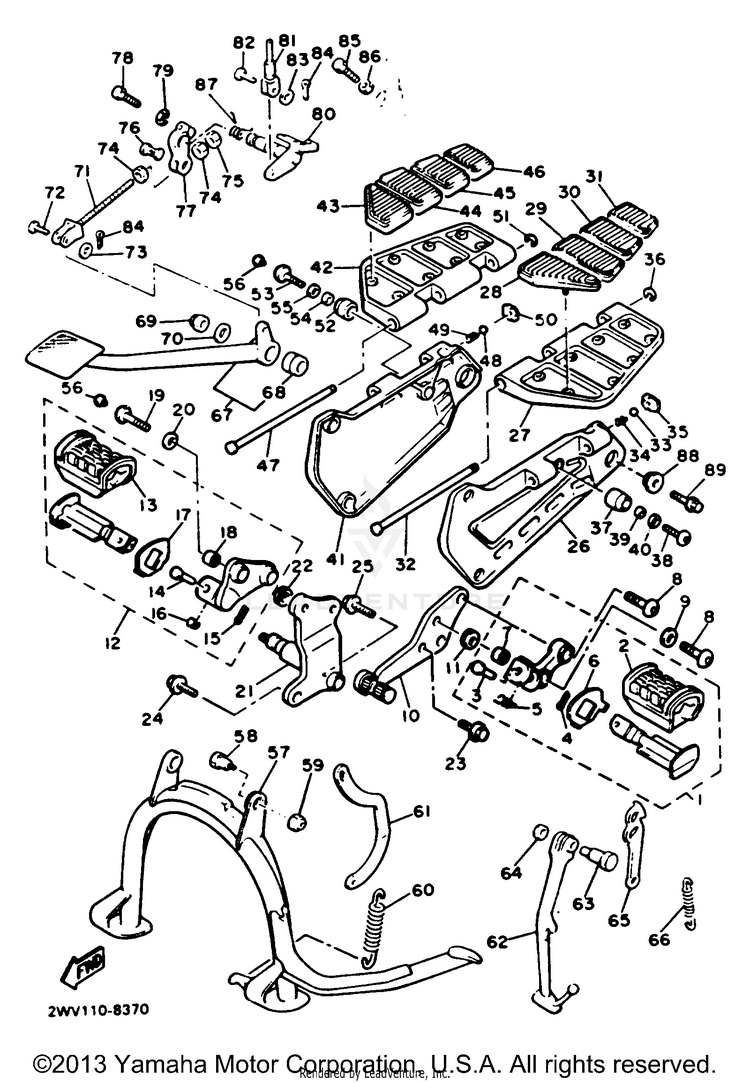Stand Footrest Schematic
