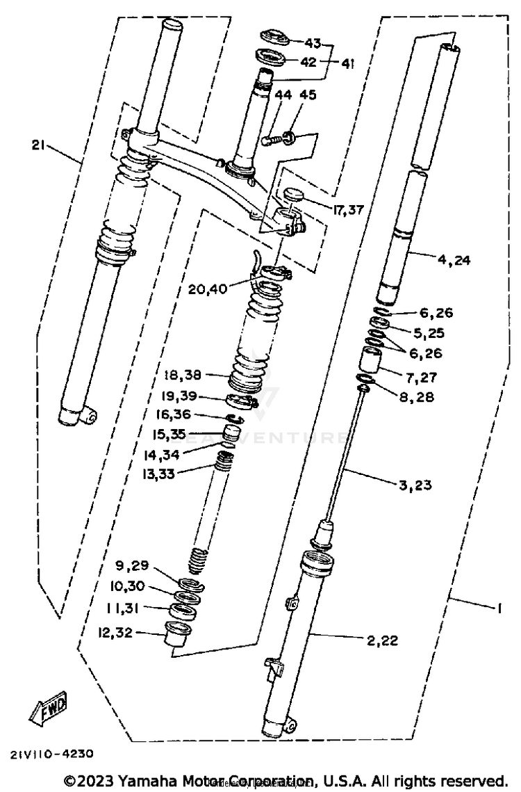 Front Fork Schematic