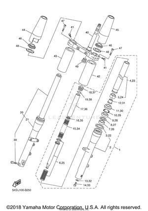 Front Fork Schematic