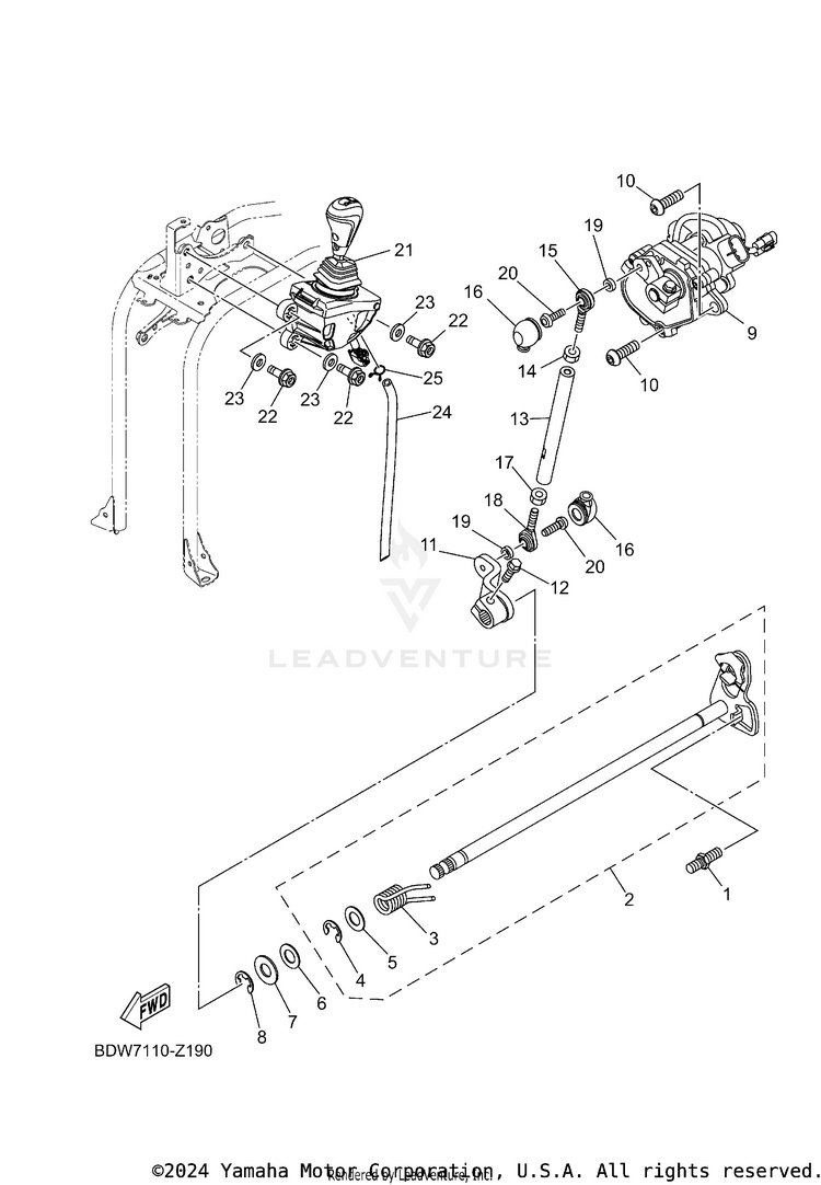 Shift Shaft Schematic