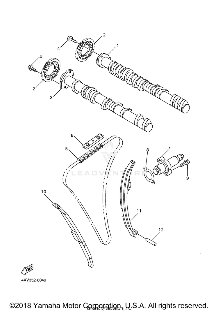 Camshaft Chain Schematic