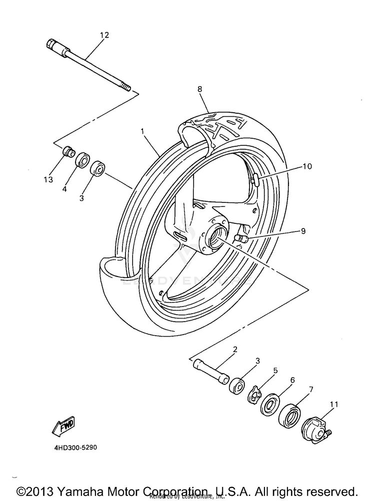 Front Wheel Schematic